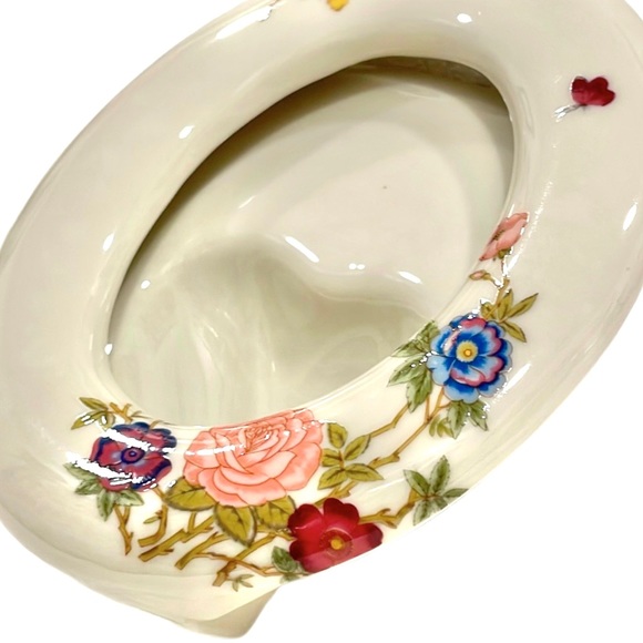 TAKAHASHI East Wind Japanese Vintage Porcelain Oval Picture Frame EUC - Picture 4 of 15